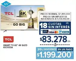 Carrefour Tcl smart tv 65" oferta
