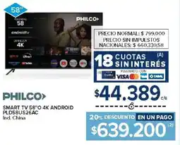 Carrefour Philco smart tv 58" oferta