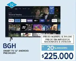 Carrefour Bgh smart tv 32" oferta