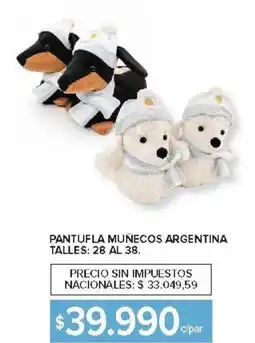 Carrefour Pantufla muñecos argentina oferta