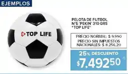 Carrefour Top life pelota de futbol n°5 pekin oferta