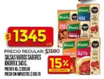 Knorr salsas varios sabores