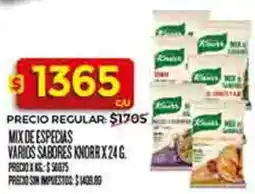 Supermercados DIA Knorr mix de especias varios sabores oferta