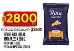 Supermercados DIA Rina fideos fusilli matarazzo oferta