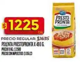 Supermercados DIA Prestopronta polenta oferta