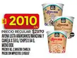 Supermercados DIA Avena lista arandanos/manzana y canela oferta