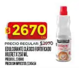Supermercados DIA Hileret edulcorante clásico fortificado oferta