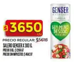 Supermercados DIA Genser salero oferta