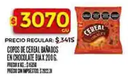 Supermercados DIA Dia copos de cereal barados en chocolate oferta
