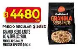 Supermercados DIA Granola seeds & nuts go natural oferta