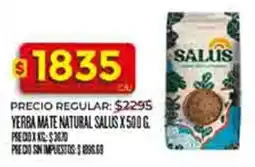 Supermercados DIA Salus yerba mate natural oferta