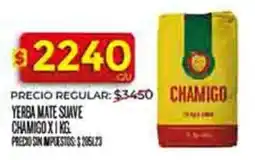 Supermercados DIA Chamigo yerba mate suave oferta