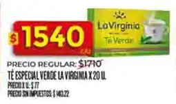 Supermercados DIA La virginia té especial verde oferta