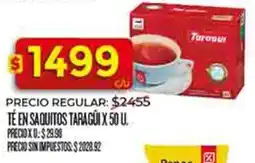Supermercados DIA taragüi té en saquitos oferta