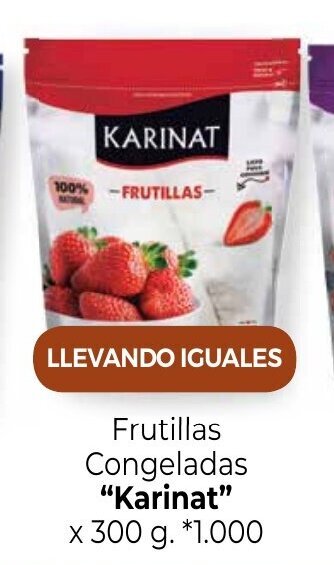 La Anonima Karinat Frutillas Congeladas x 300g oferta