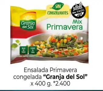 La Anonima Granja del Sol Ensalada Primavera congelada x 400g oferta