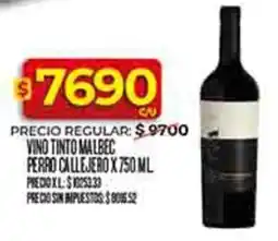 Supermercados DIA Perro callejero vino tinto malbec oferta