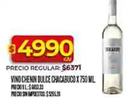 Supermercados DIA Chacabuco vino chenin dulce oferta