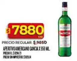 Supermercados DIA Gancia aperitivo americano oferta