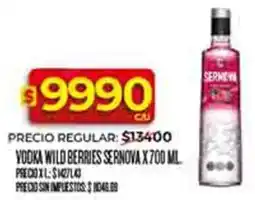 Supermercados DIA Sernova vodka wild berries oferta