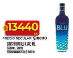 Supermercados DIA Blu gin spirito oferta