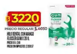 Supermercados DIA Gum hilo dental con mango flosser oferta