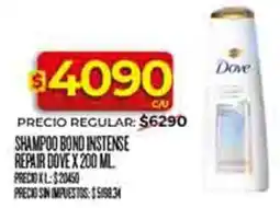 Supermercados DIA Dove shampoo bond instense repair oferta