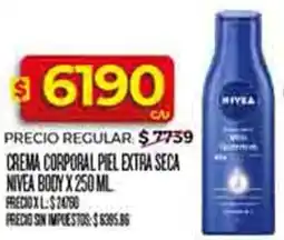 Supermercados DIA Nivea crema corporal piel extra seca body oferta