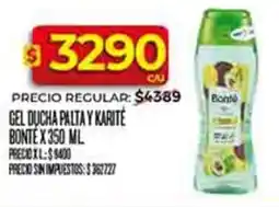 Supermercados DIA Bonté gel ducha paltay karite oferta