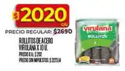Supermercados DIA Virulana rollitos de acero oferta