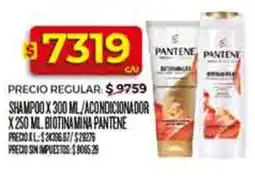 Supermercados DIA Pantene shampoo/acondicionador oferta
