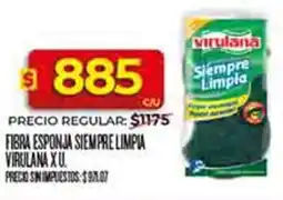 Supermercados DIA Virulana fibra esponja siempre limpia oferta