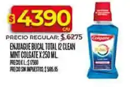 Supermercados DIA Colgate enjuague bucal total 12 clean mint oferta