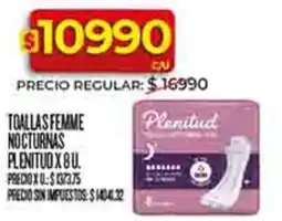 Supermercados DIA Plenitud toallas femme nocturnas oferta