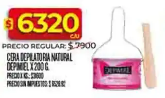 Supermercados DIA Depimiel cera depilatoria natural oferta