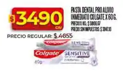 Supermercados DIA Colgate pasta dental pro alivio inmediato oferta