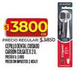 Supermercados DIA Colgate cepillo dental cuidado carbon oferta