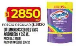Supermercados DIA Ayudín quitamanchas colores vivos ropa oferta