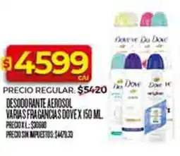 Supermercados DIA Dove desodorante aerosol varias fragancias oferta