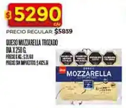 Supermercados DIA Dia mozzarella queso mozzarella trozado oferta