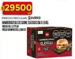 Supermercados DIA Dia hamburguesas de carne clásicas oferta