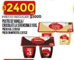 Supermercados DIA La serenisima postre de vainilla/ chocolate oferta