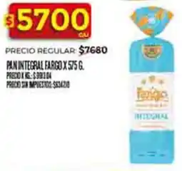 Supermercados DIA Fargo pan integral oferta