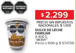 Carrefour Momy dulce de leche familiar oferta
