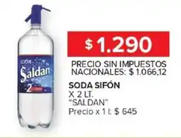 Carrefour Saldan soda sifón oferta
