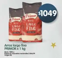 Supermercados Buenos Días Primor arroz largo fino oferta