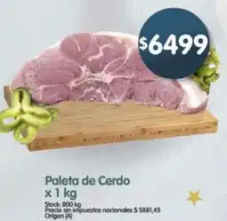 Supermercados Buenos Días Paleta de cerdo oferta