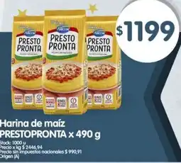 Supermercados Buenos Días Prestopronta harina de maíz oferta