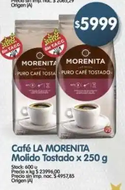 Supermercados Buenos Días La morenita café molido tostado oferta
