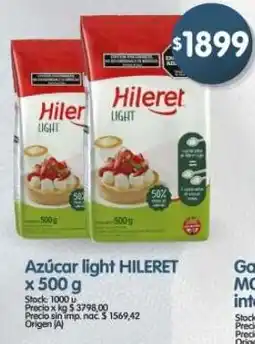 Supermercados Buenos Días Hileret azúcar light oferta